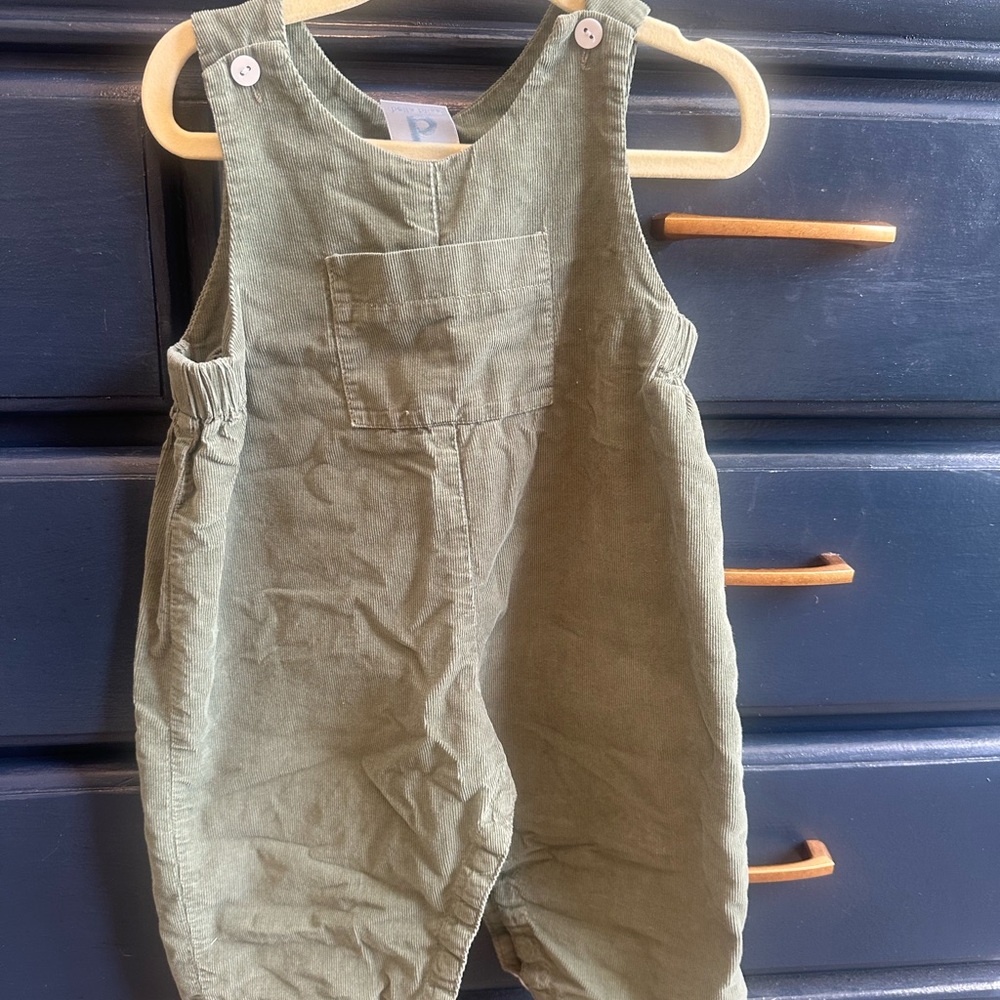 bella bliss Olive Green Toddler Overalls